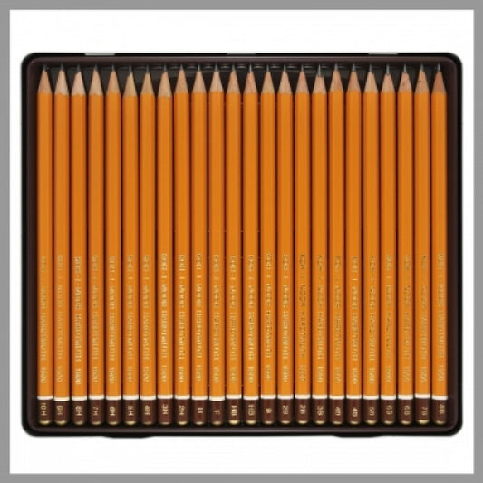 ESTOJO LAPIS GRADUADO KOH-I-NOOR 1500 C/ 24 GRADUAÇOES 1504