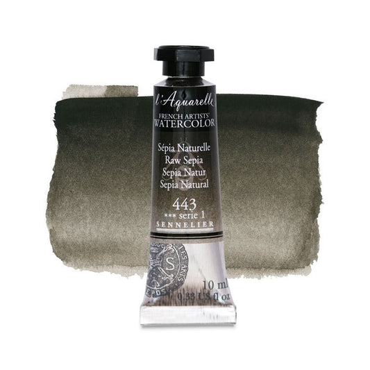 AQUARELA SENNELIER L'AQUARELLE 443 RAW SEPIA 10ML S1