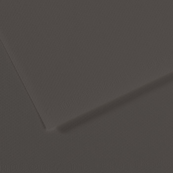 PAPEL CANSON MI-TEINTES 160g/m2 A2 184 CINZA CARVAO