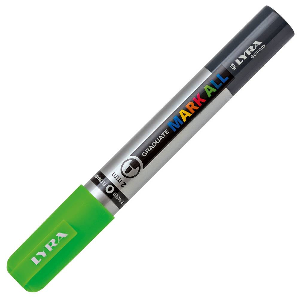 MARCADOR LYRA GRADUATE MARK ALL VERDE NEON PONTA 2MM