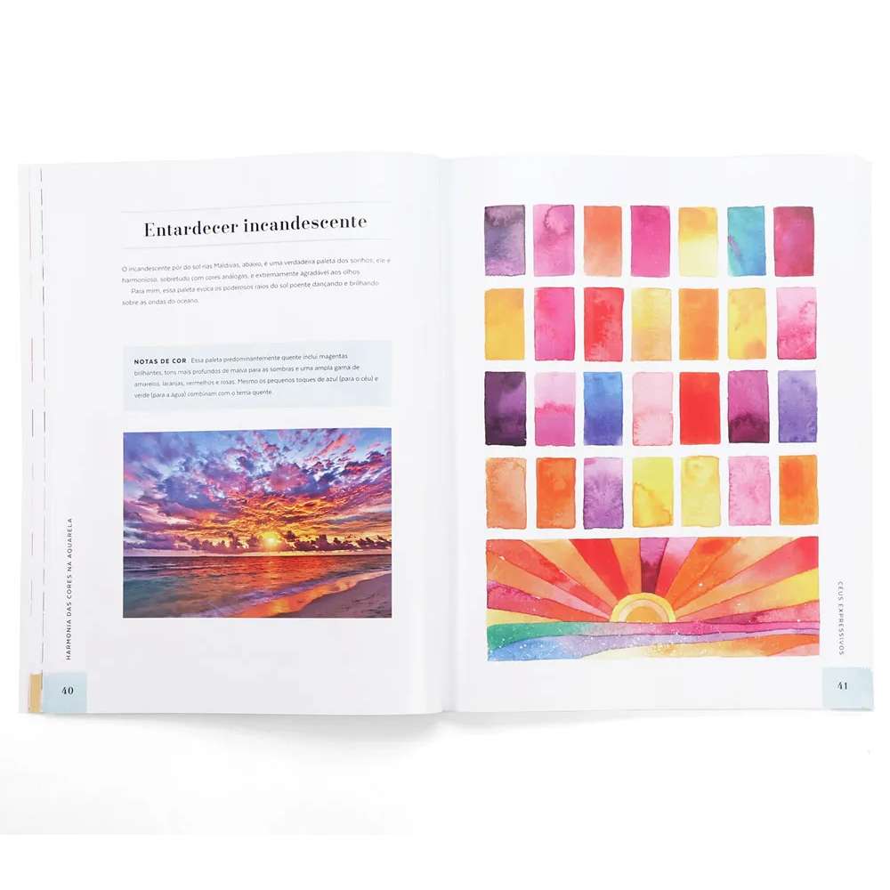 LIVRO "HARMONIA DAS CORES NA AQUARELA" ANA CALDERON
