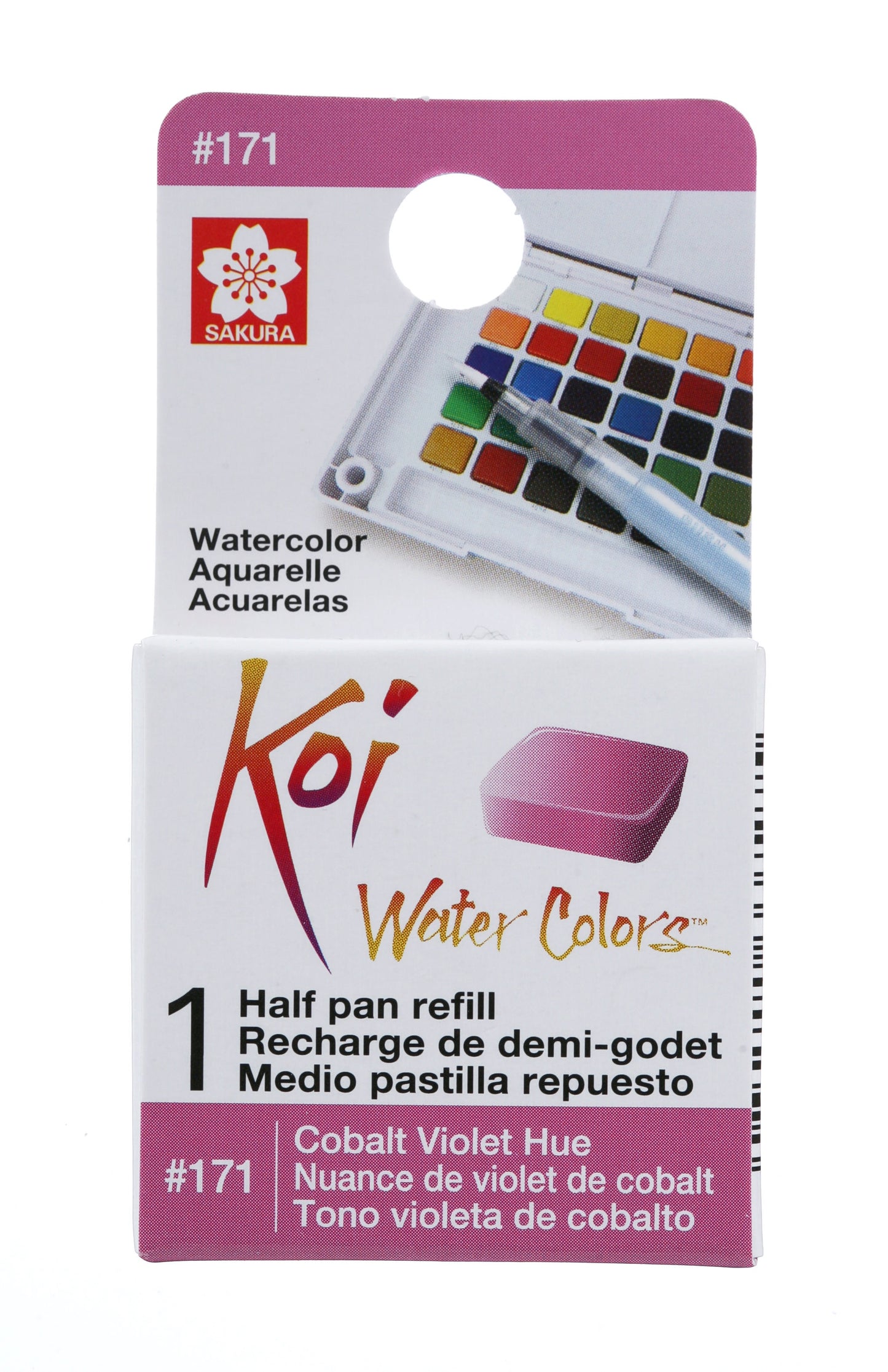 AQUARELA SAKURA KOI HALF PAN VIOLETA COBALTO HUE - 171