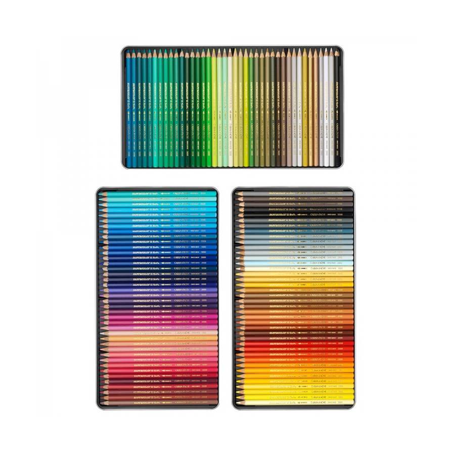 ESTOJO LAPIS AQUARELAVEL CARAN D´ACHE SUPRACOLOR 120 CORES