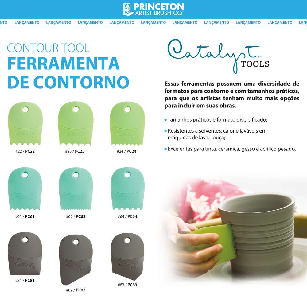 FERRAMENTA CONTORNO PRINCETON ARTIFICIOS CATALYST NYLON PC82