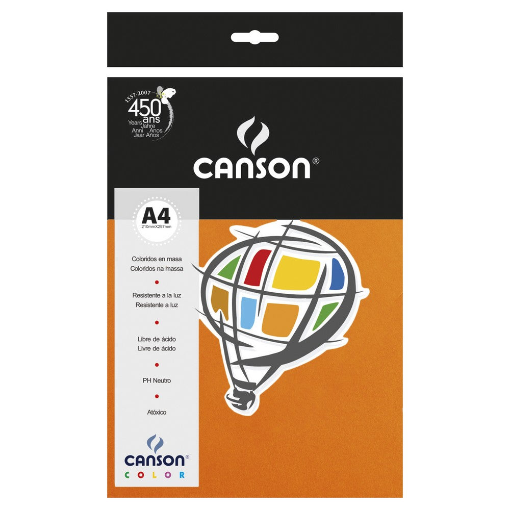 PAPEL CANSON COLOR 120G/M2 CENOURA A4