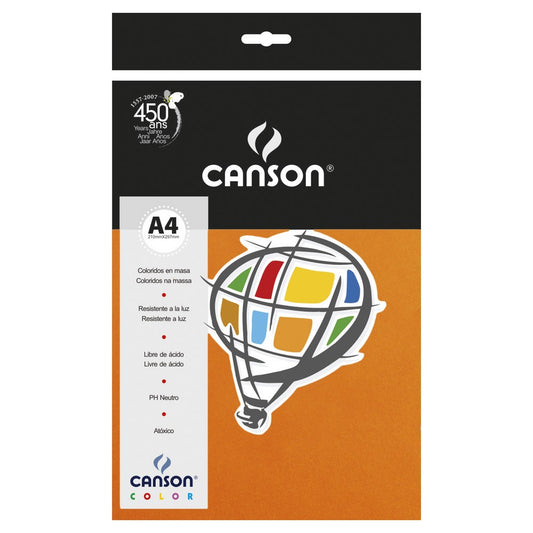 PAPEL CANSON COLOR 120G/M2 CENOURA A4