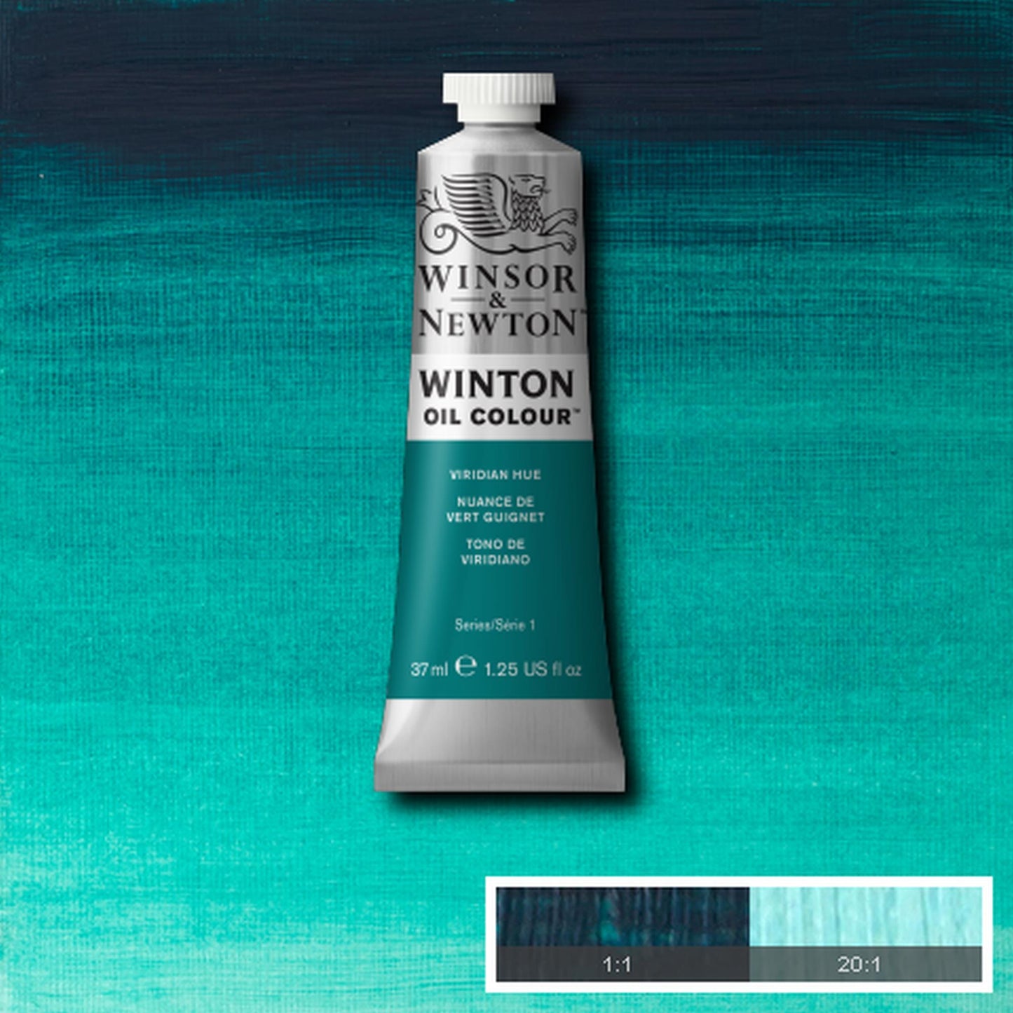 OLEO WINSOR NEWTON WINTON 37ML 696 VIRIDIAN HUE PHTHALO