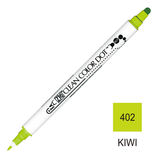 CANETA ZIG CLEAN DOT COLOR DUPLA 402 KIWI TC6100402