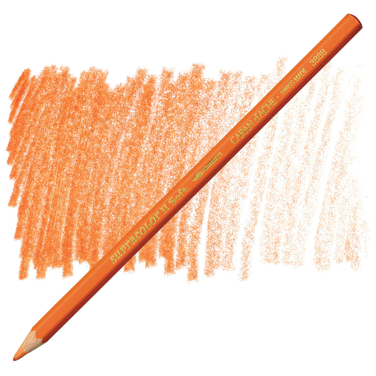LAPIS AQUARELAVEL CARAN D´ACHE SUPRACOLOR 040 REDDISH ORANGE 3888040