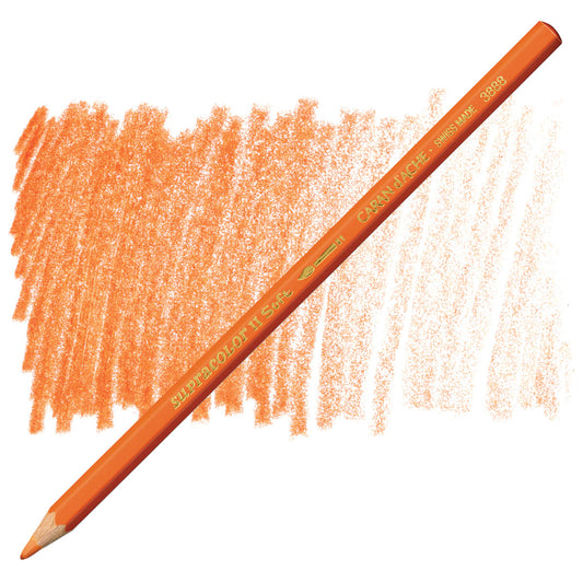 LAPIS AQUARELAVEL CARAN D´ACHE SUPRACOLOR 040 REDDISH ORANGE 3888040