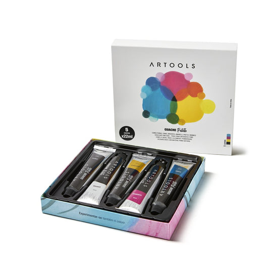 ESTOJO GOUACHE ARTOOLS PALETTE 05 CORES 22ML