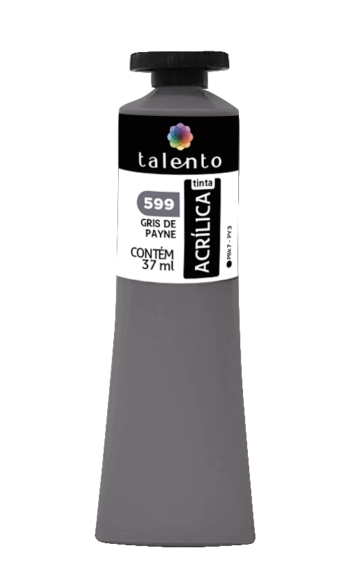 ACRILICA TALENTO 037ML 599 GRIS DE PAYNE