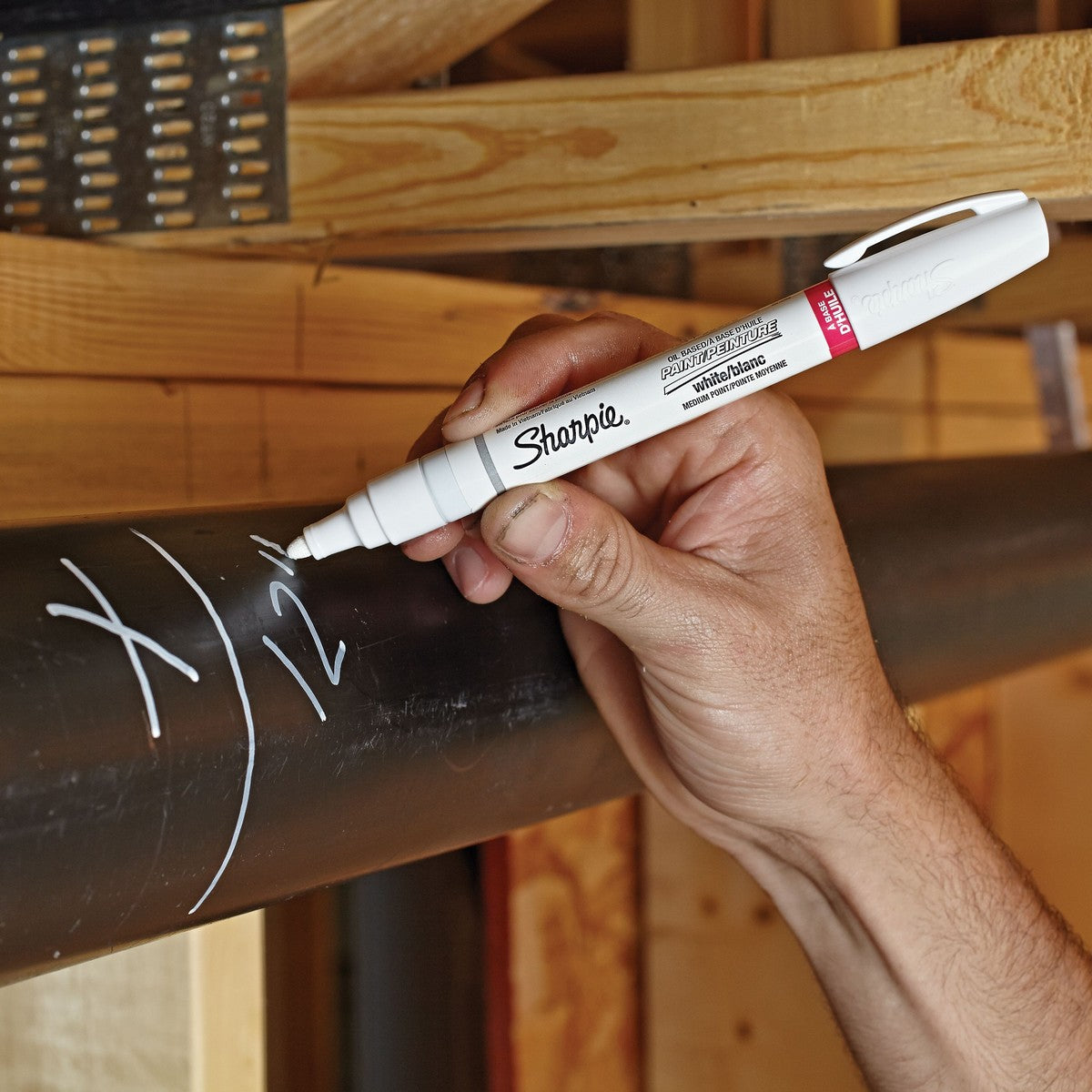 CANETA SHARPIE PAINT OIL BASED EXTRA FINE BRANCA