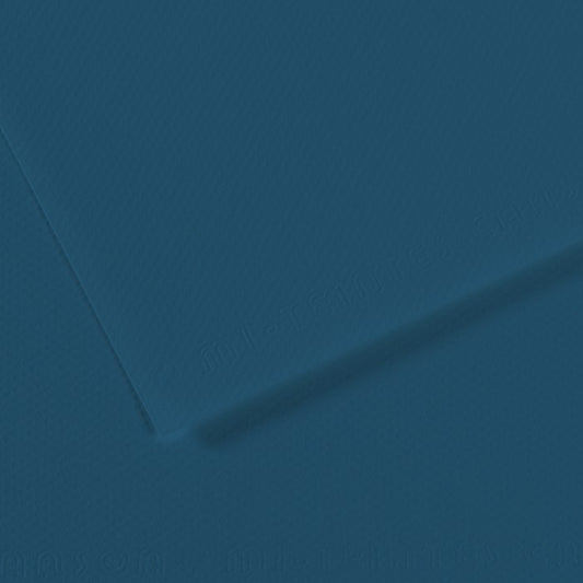 PAPEL CANSON MI-TEINTES 160g/m2 A2 183 AZUL PETROLEO