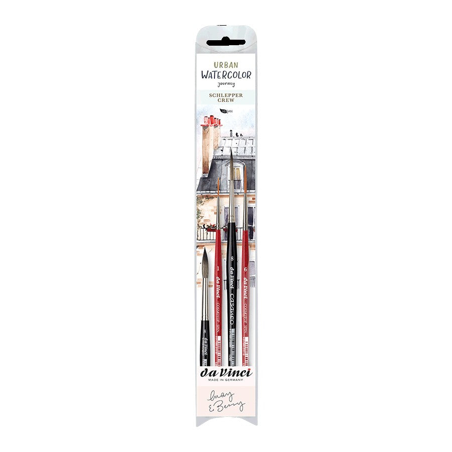 ESTOJO PINCEL DA VINCI URBAN WATERCOLOUR MAY & BERRY C/ 04 SERIES