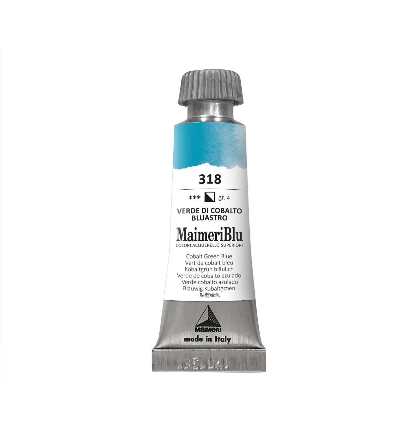 AQUARELA MAIMERIBLU ARTISTS 318 COBALT GREEN BLUEISH 12ML S4