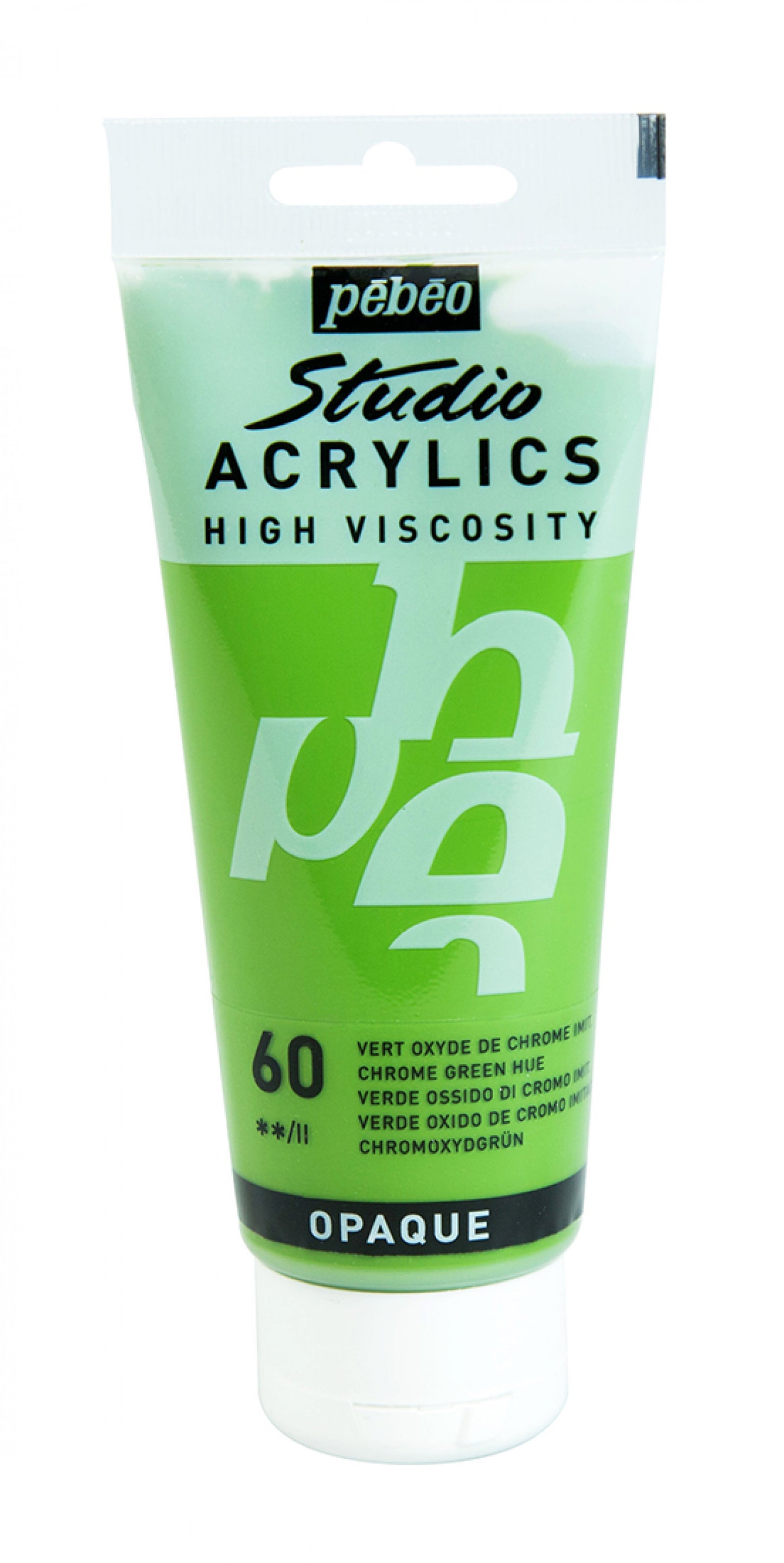ACRILICA PEBEO STUDIO HV  100ML 60 VERDE CROMO IMITAÇÃO 831060