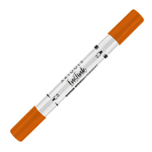 MARCADOR ARTOOLS INSTINK ACRILICO LARANJA PONTA DUPLA Y906