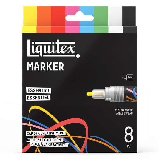 MARCADOR LIQUITEX 2MM ESSENTIAL C/ 08 CORES 3699484
