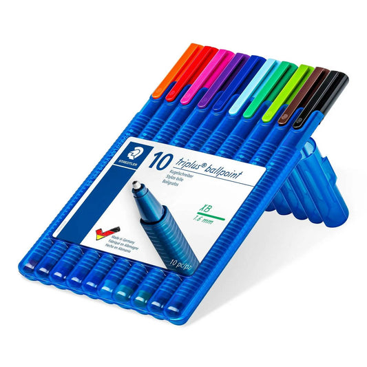 CANETA STAEDTLER TRIPLUS BALL 10 CORES XB 437XBSB10