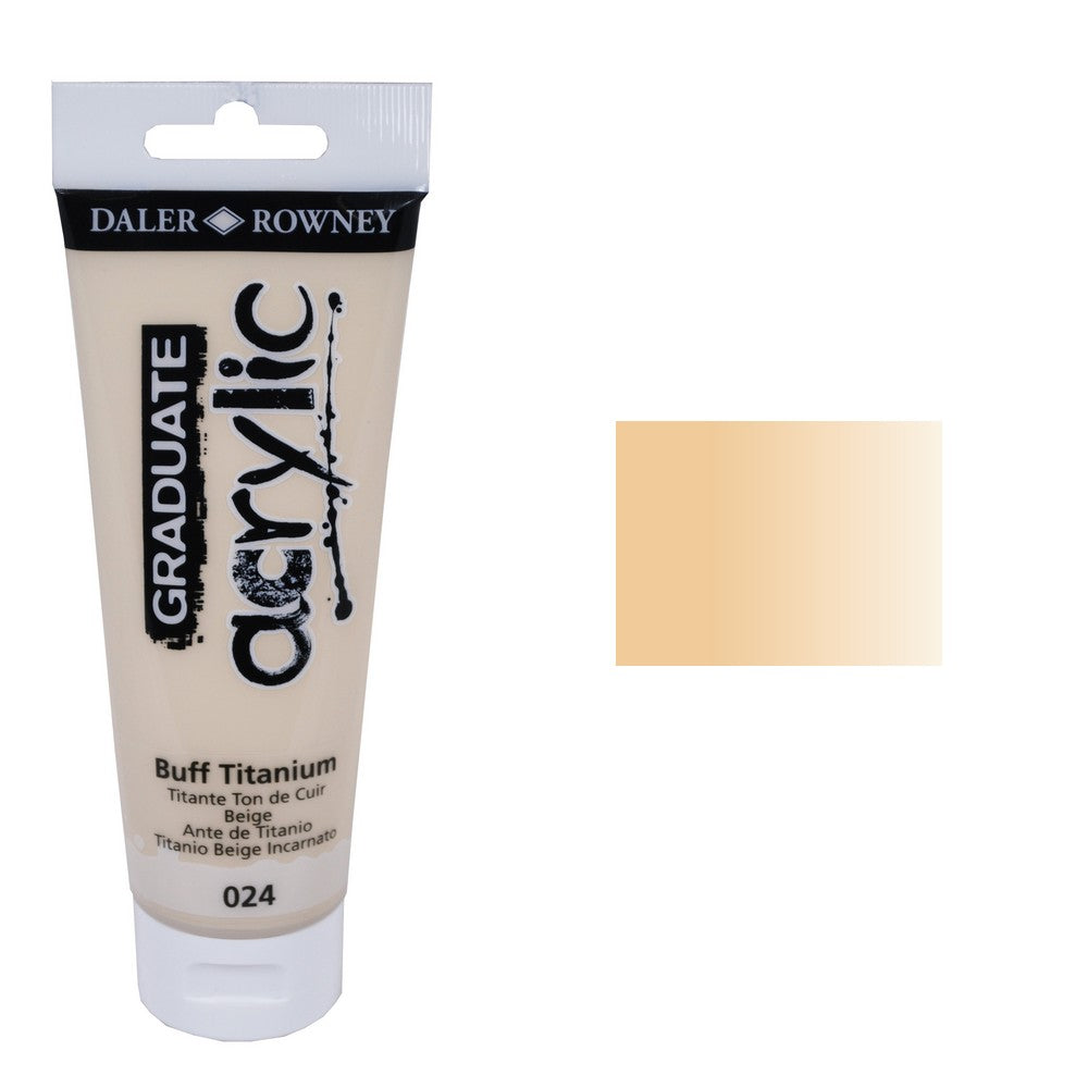 ACRILICA DALER ROWNEY GRADUATE 120ML 024 BUFF TITANIUM