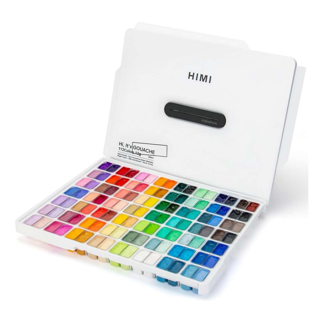 ESTOJO GOUACHE HIMI 112 CORES 12ML ESTOJO BRANCO TST114