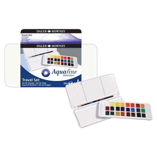 ESTOJO AQUARELA DALER ROWNEY AQUAFINE 24 HALF PAN