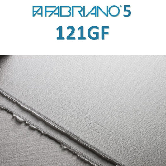 PAPEL FABRIANO 5 GRANA FINA 300g/m2 50X70 121GF 50% COTTON