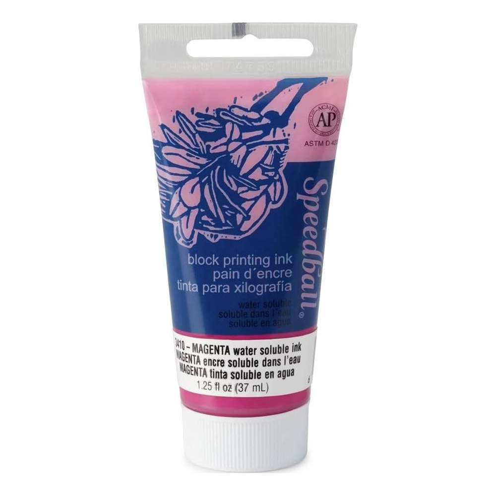 TINTA XILO/LINO WATER-BASED SPEEDBALL 037ML 3410 MAGENTA