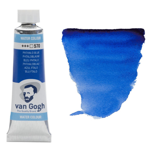 AQUARELA TALENS VAN GOGH 570 PHTHALO BLUE 10ml