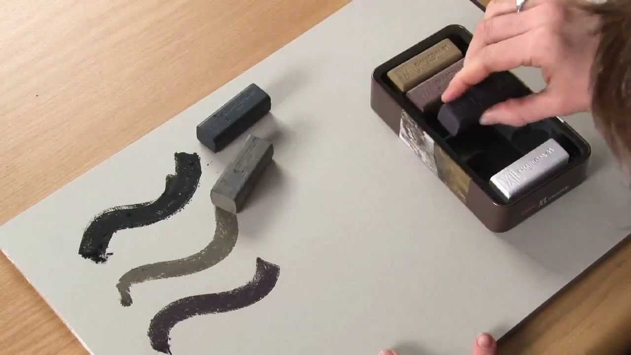 XL CHARCOAL DERWENT ESTOJO C/ 06 CORES