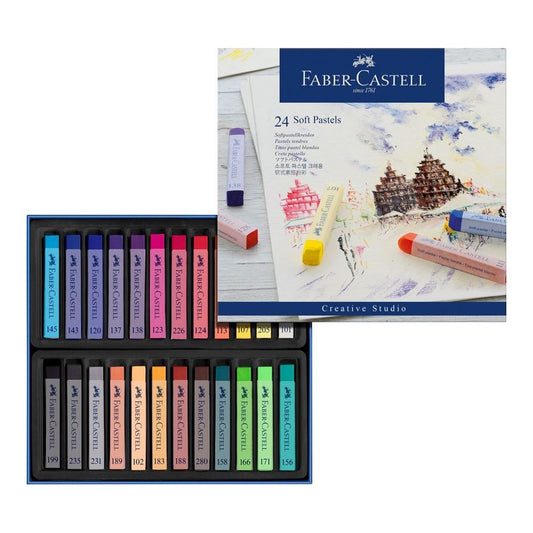 PASTEL SECO CARRE FABER CASTELL CREATIVE 24 CORES 128324