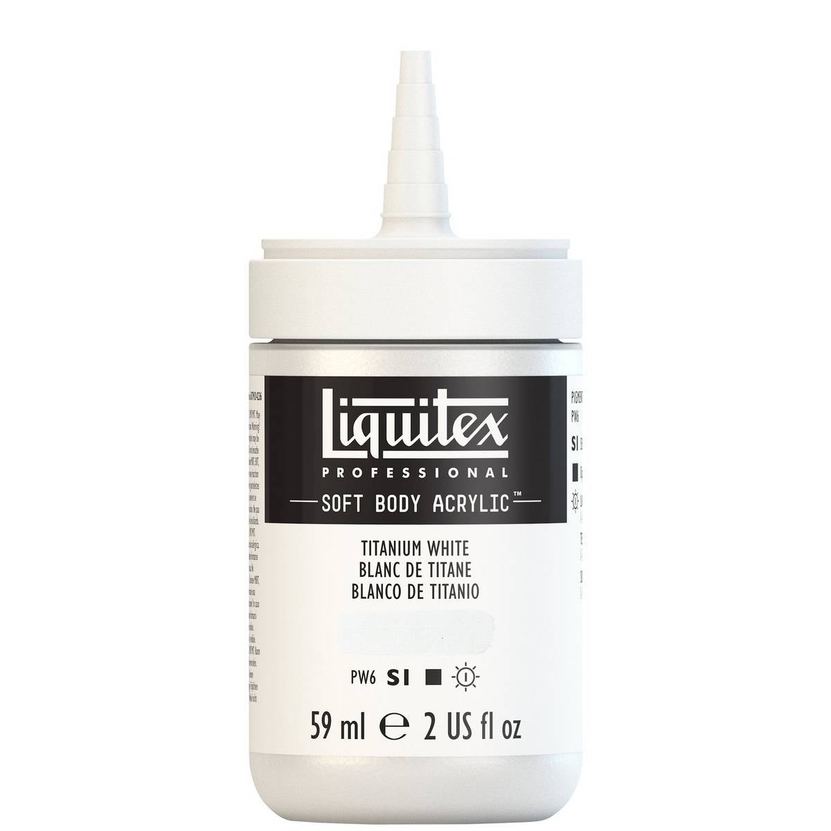 ACRILICA LIQUITEX SOFT BODY 59ML 432 TITANIUM WHITE S1 1959432