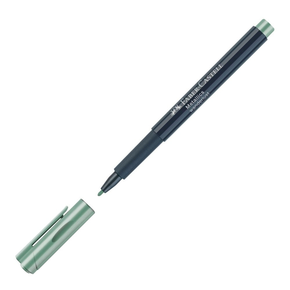 CANETA FABER CASTELL METALICA VERDE WANDERLUST METAL