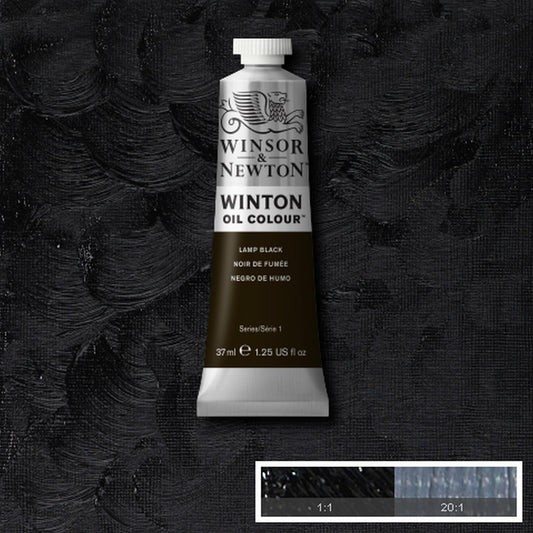 OLEO WINSOR NEWTON WINTON 37ML 337 LAMP BLACK