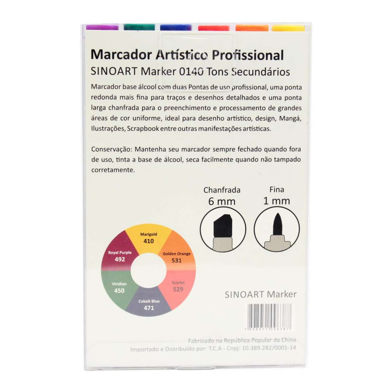 MARCADOR SINOART 06 TONS SECUNDARIOS SFB0140 (E)