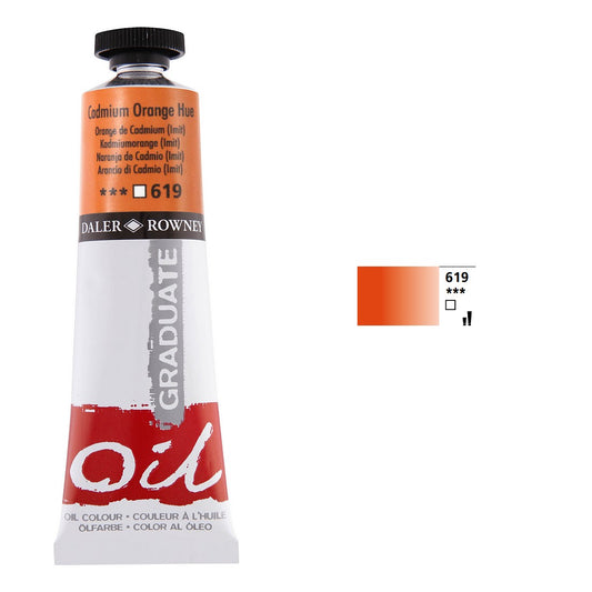 OLEO DALER ROWNEY GRADUATE 38ML 619 CADMIUM ORANGE HUE