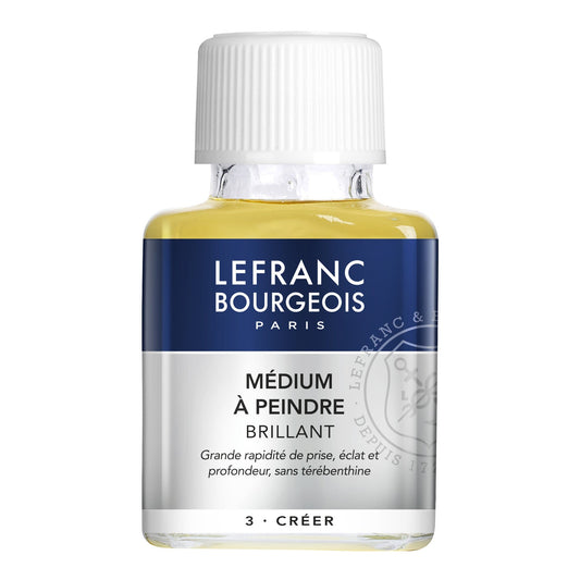 MEDIUM LEFRANC BOURGEOIS BRILHANTE P/ PINTURA A OLEO 75ML