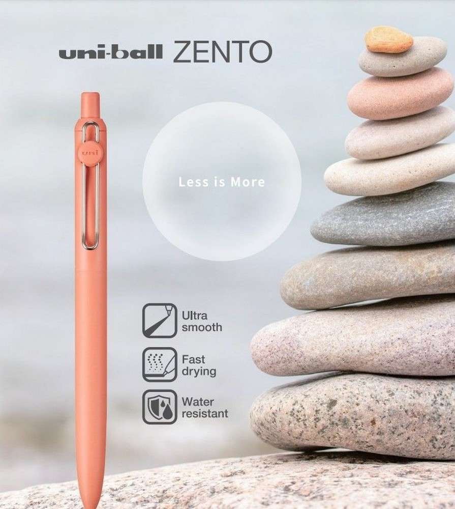 CANETA UNI BALL ZENTO GEL PRETA 0,7mm ADOBE