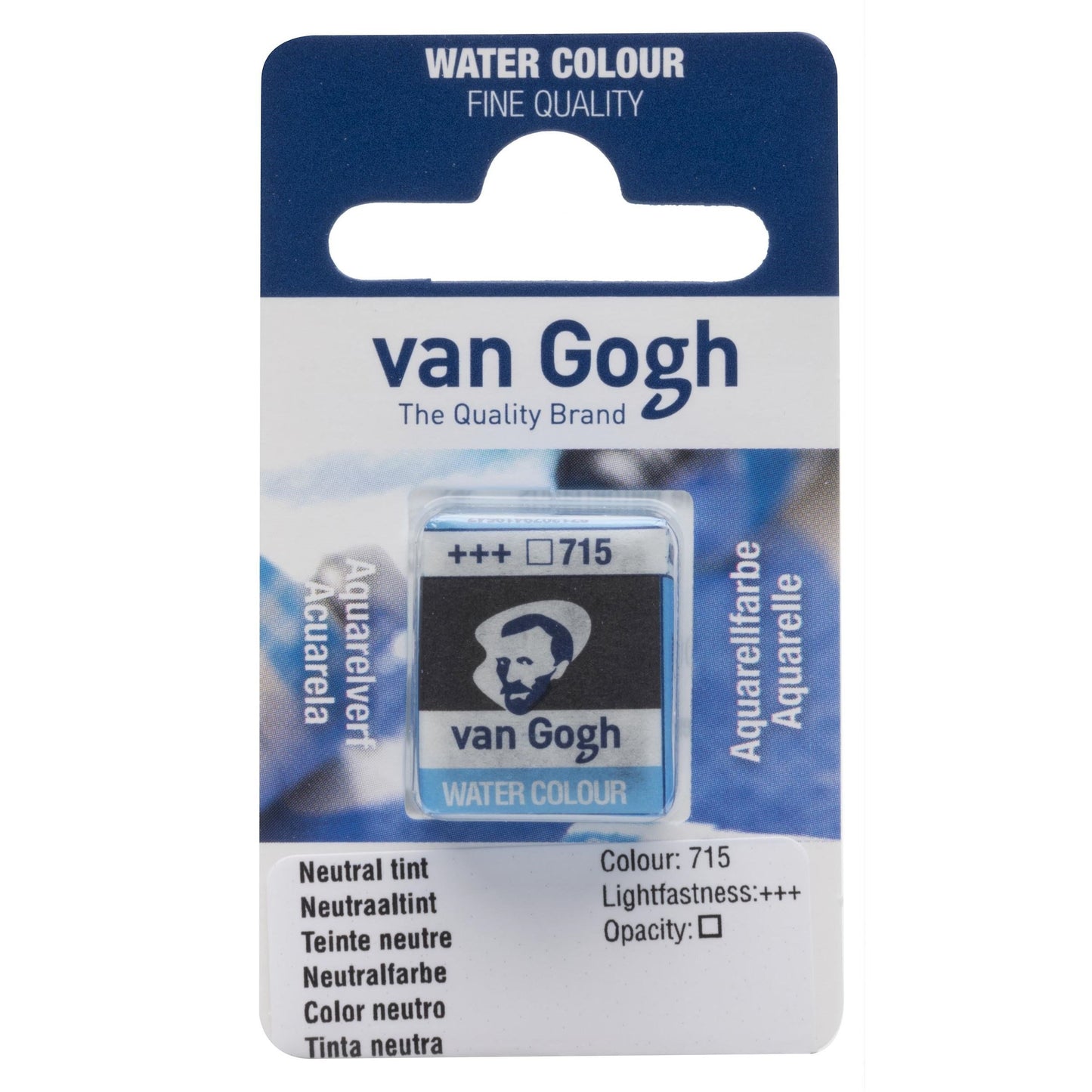 AQUARELA TALENS VAN GOGH HALF PAN 715 NEUTRAL TINT
