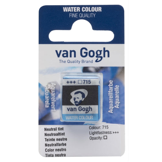 AQUARELA TALENS VAN GOGH HALF PAN 715 NEUTRAL TINT