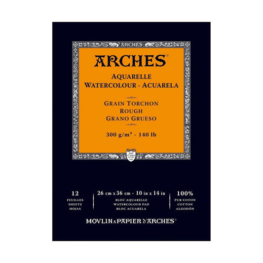 BLOCO ARCHES TORCHON 300g/m2 26X36 12 FOLHAS