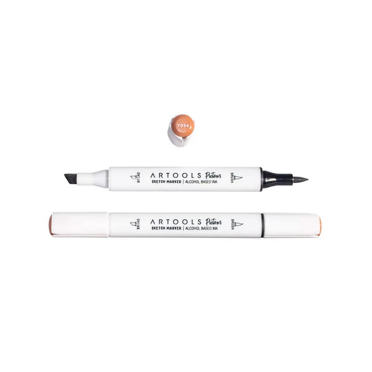 MARCADOR ARTOOLS PICTOM PONTA DUPLA BRUN (Y934)