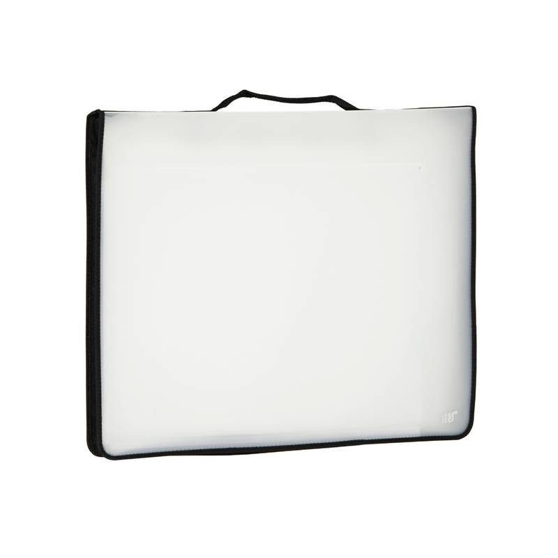 PASTA PORTFOLIO C/ ZIP E ALCA A3 C/ 10 SACOS PLASTICOS