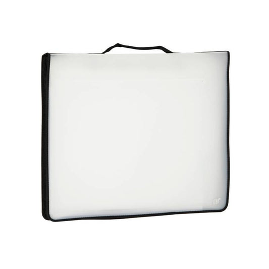 PASTA PORTFOLIO C/ ZIP E ALCA A3 C/ 10 SACOS PLASTICOS