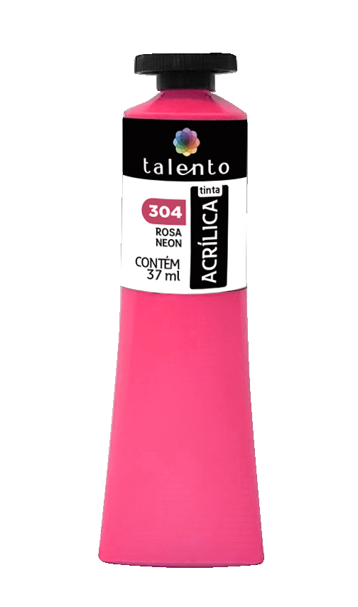 ACRILICA TALENTO 037ML 304 ROSA NEON