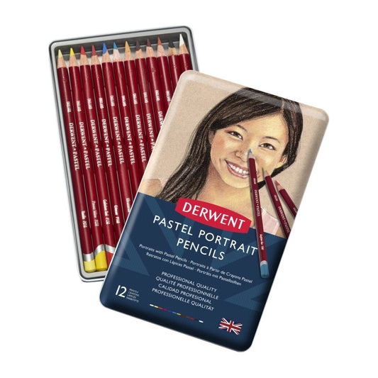 LAPIS PASTEL DERWENT 12 CORES PORTRAIT (SKINTONES)