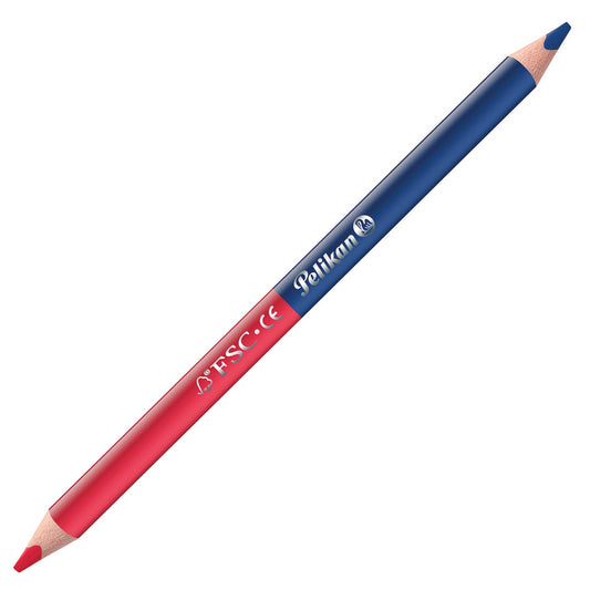 LAPIS DE COR PELIKAN BICOLOR AZUL/VERMELHO JUMBO 810838