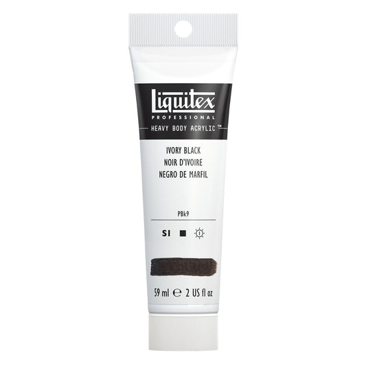 ACRILICA LIQUITEX HEAVY BODY 059ML 244 IVORY BLACK S1