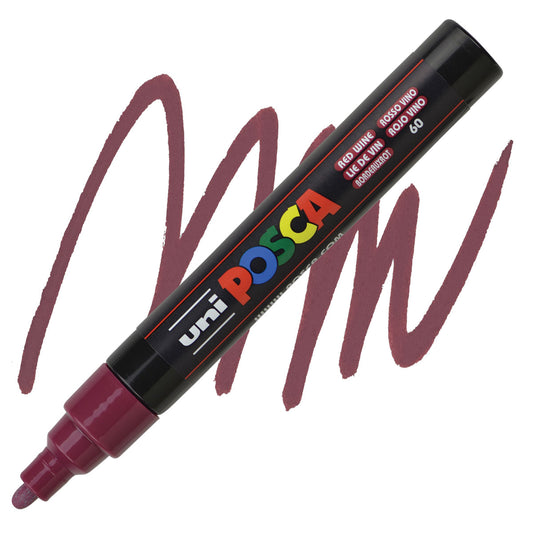 CANETA POSCA PC-5M 60 VERMELHO VINHO